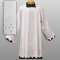1899 TAILORED PRIEST SURPLICE Embroidered Bands, Easy Care Polyester