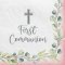 FIRST COMMUNION PARTY GOODS BEVERAGE NAPKINS 40/PK
